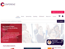 Tablet Screenshot of conferenz.co.nz